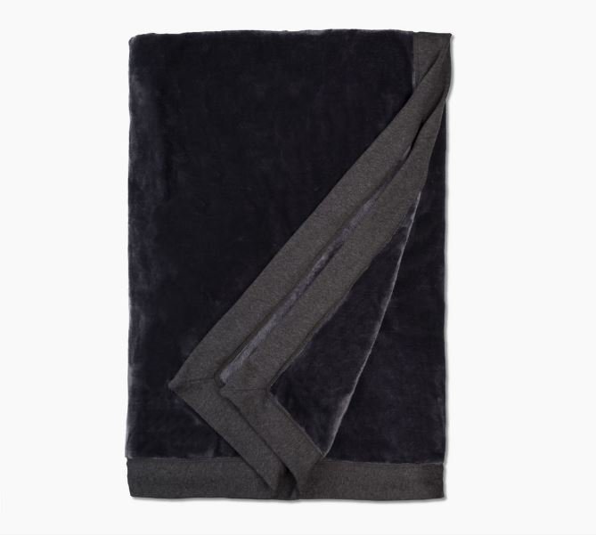 Ugg Duffield Throw Soft Blanket - Black Bear Heather