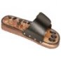 Massage Slipper - New Stone Acupressure Therapy Reflexology 6 - Black