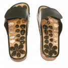 Massage Slipper - New Stone Acupressure Therapy Reflexology 6 - Black