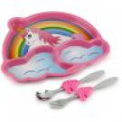 KidsFunwares Me Time Pink Meal Set, Unicorn, BPA Free
