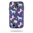 Skin Decal Wrap for OtterBox Commuter Samsung Galaxy S4 Case Unicorn Dream