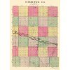 Old County Map - Hamilton Kansas - Everts 1887 - 23 x 31.54