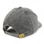 Bitcoin Embroidered Washed Cotton Adjustable Cap - Black