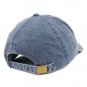 Bitcoin Embroidered Washed Cotton Adjustable Cap - Navy