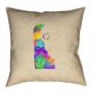 Ivy Bronx Austrinus Delaware Love Watercolor Pillow