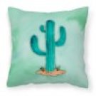 Western Cactus Watercolor Fabric Decorative Pillow