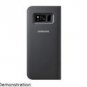 Samsung LED Wallet Cover Case for Samsung Galaxy S8 Plus - Black LED Wallet Cover