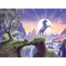 Unicorn Moon Poster Print by Steve Crisp 18x9in