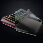 Delux T9 7 Colors LED Backlight Single Hand Gaming USB Wired Anti-Ghosting Keyboard - Pro