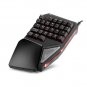 Delux T9 7 Colors LED Backlight Single Hand Gaming USB Wired Anti-Ghosting Keyboard - Plus