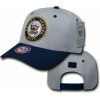 RapDom United States Navy 2-Tone Workout Mens Snap Back Cap [Grey/Navy Blue - Adjustable]