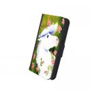 KuzmarK Samsung Galaxy S4 Wallet Case - Blue-Eyed Unicorn with Pink Roses Art by Denise Every