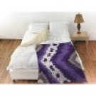 Plum Coral Fleece Throw, 50 x 60
