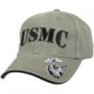 Vintage Olive Drab USMC Low Profile Baseball Cap