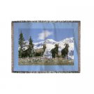 Rams in Mountains - Lantern Press Photography (James T. Jones) (60x80 Woven Chenille Yarn Blanket)