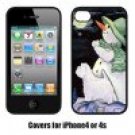 Snowman with Westie Cell Phone cover IPHONE4 4S