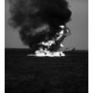 Crashed airplane exploding Canvas Art -  (18 x 24)