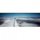 Wing of an airplane Canvas Art - Panoramic Images (36 x 12)