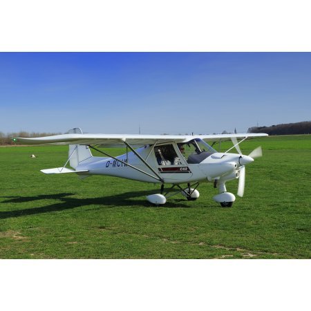 Airport Ultra-light Microlight Aircraft Start Poster Print 24 x 36