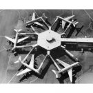 Aerial view - Airplanes at an airport San Francisco International Airport USA Poster Print - 24x36