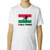 Hungary - Olympic - Table Tennis - Flag - Silhouette Boys Cotton Youth T-Shirt - Medium