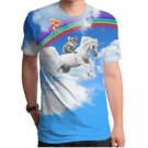 Koala Unicorn Sublimated Mens 100% Poly  Crew T-Shirt - XXL