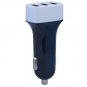 Car/DC Charger (3 USB Port, Data Charging Cable included) - Black/White
