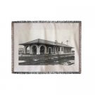 Klamath Falls, Oregon - Exterior View of Southern Pacific Depot (60x80 Woven Chenille Yarn Blanket)