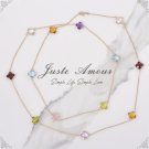925 Silver with Natural Multi Stone Necklace - USD 456 (Include Shipping & Necklace Box)