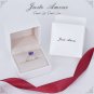 925 Silver Natural Blue Topaz Ring & CZ - USD 239 (Include Shipping with Ring Box)
