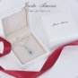 925 Silver with Natural Blue Topaz Necklace