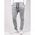 Drawstring Waist Button Embellished Jogger Pants