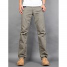0 Zipper Fly Vertical Striped Straight Leg Pants
