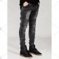 Skinny Zipper Fly Moto Jeans