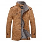 Stand Collar Single-Breasted Epaulet Embellished Jacket