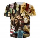 Hot Sale Round Neck 3D Mask People Short Sleeves T-Shirt For Men