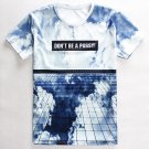 3D Sky Print Round Neck Short Sleeves T-Shirt For Men