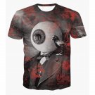 Fashion Pullover Round Collar Eyeball Printed T-Shirt For Men