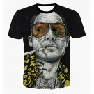 Fashion Round Collar Pullover Bald Man Printed T-Shirt For Men