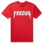 Loose Fit Round Neck Vogue Simple Letter Print Short Sleeve Cotton Blend Men's Yeezus T-Shirt