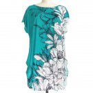 Short Sleeve Floral Print Loose-Fitting T-Shirt