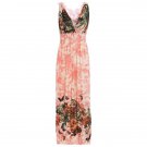 Sleeveless Plunging Neck Lace Crochet Dress