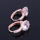 Pair of Gorgeous Round Zircon Rhinestone Embellished Earrings For Women