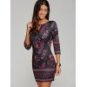 Paisley Keyhole Neck Dress
