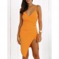 Surplice Slit Cami Dress