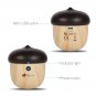 Ultra Portable Mini Wireless Bluetooth Wooden Nut Shape, Rechargeable Speaker