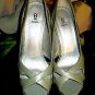 BAKER STILETTOS GREY OPEN-TOED SIZE 9M