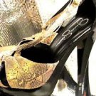 JESSICA SIMPSON PYTHON STILETTOS SIZE 8.50