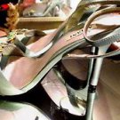 ALFANI TURQUOISE CONCH VAMP SANDALS HIGHHEELS SIZE 8.50 NEW..