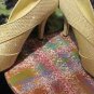 ANN MARINO SIZE 10 M BEIGE LAME OPEN-TOED 3" HEELS SIZE 10M